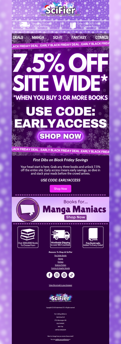 Early Black Friday Starts Now!