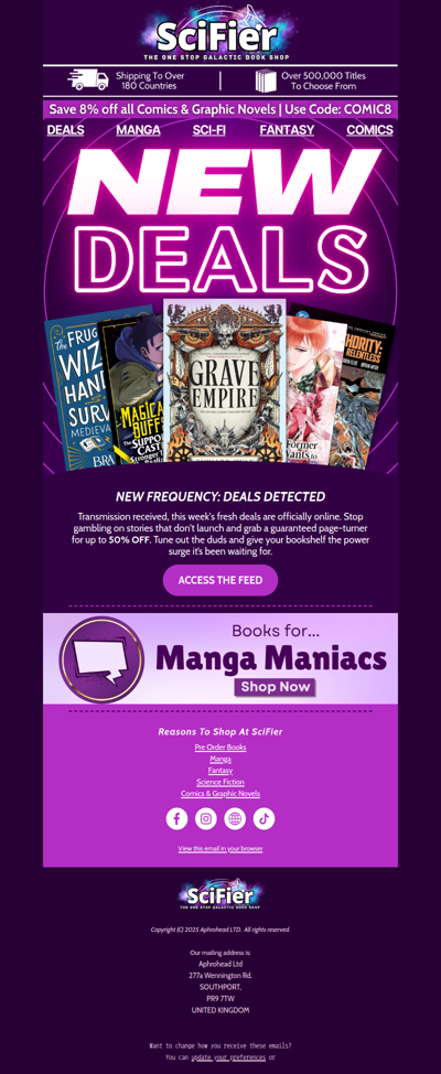 Transmission Received: New Weekly Deals