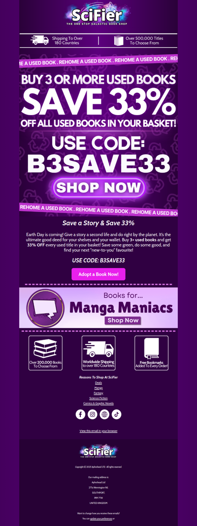 ♻️ Rehome a read, save 33%!