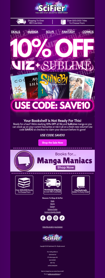 🌟 10% OFF Viz & SuBLime Manga?! (Oh, it’s happening)
