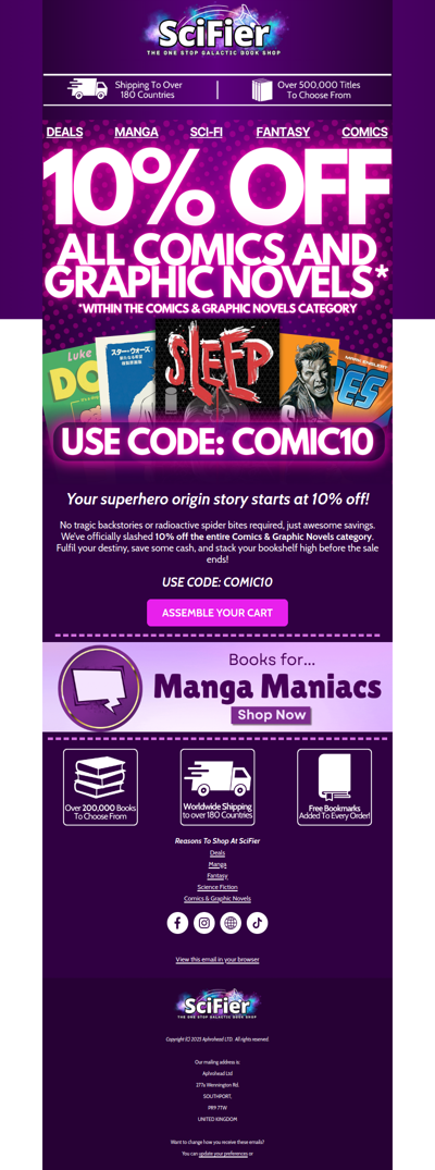 💥 BAM! Your 10% discount has arrived...