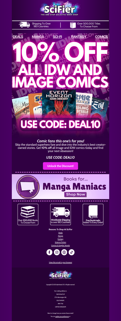 🚨 10% Off Image & IDW (Time to fill the gaps!)
