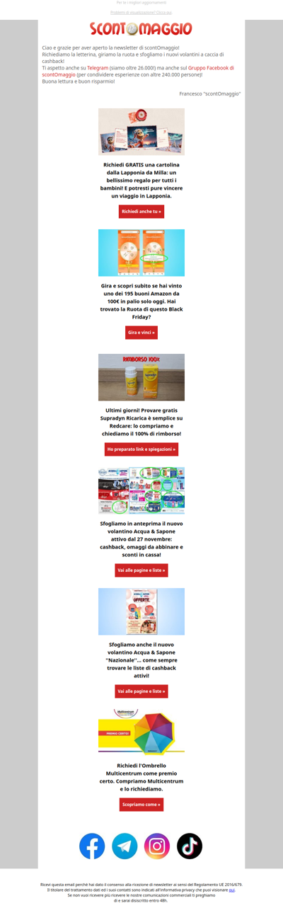 Richiedi la Letterina da Lapponia, gira la nuova Ruota e sfoglia i volantini A&S!