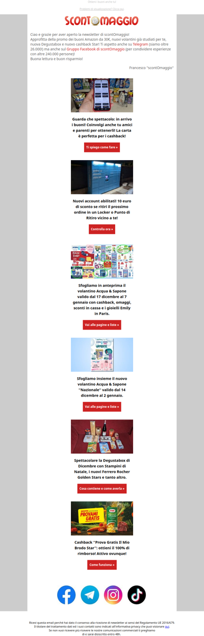 Richiedi i buoni anche tu, 2 nuovi volantini e nuovo cashback Star!