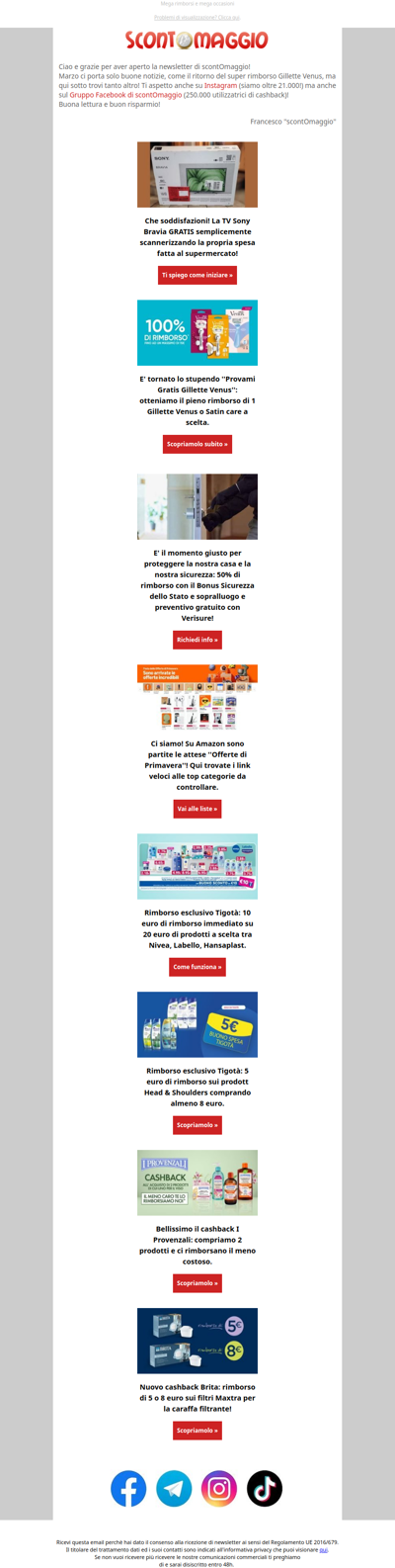 Azzeriamo spese Venus, Provenzali, Nivea; scanner e offerte di Primavera