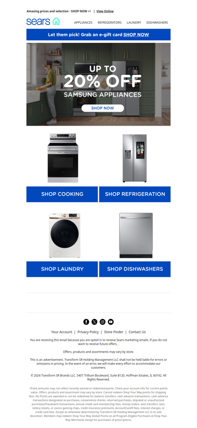 Save up to 20% off on Top Samsung Cooking and More