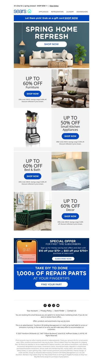 A Fresh Start: Up to 60% Off Furniture and Home Decor