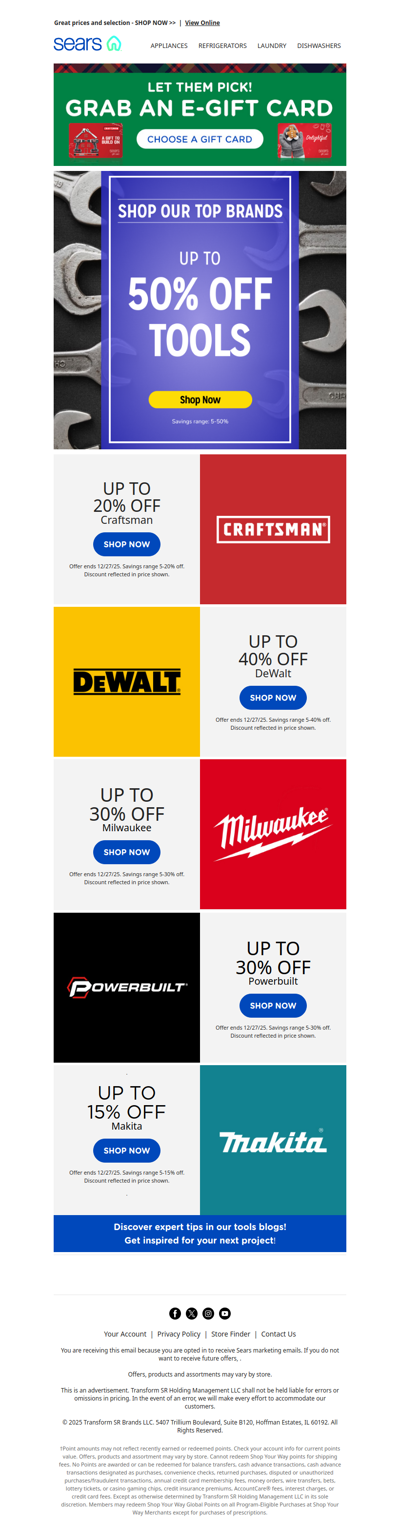 🔧 Tools galore! Grab up to 50% off your faves before they vanish! 🛠️