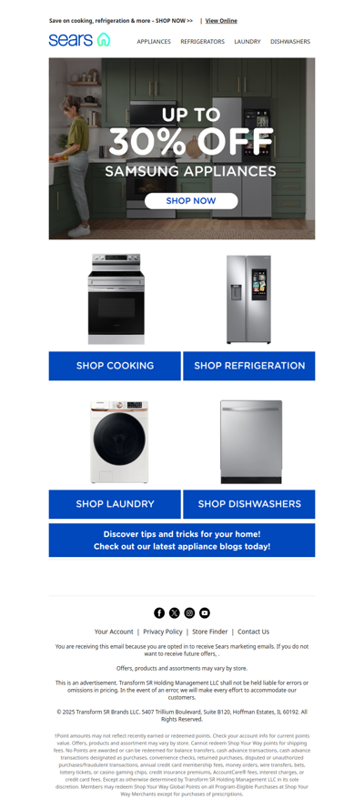Upgrade your kitchen with up to 30% off Samsung appliances!