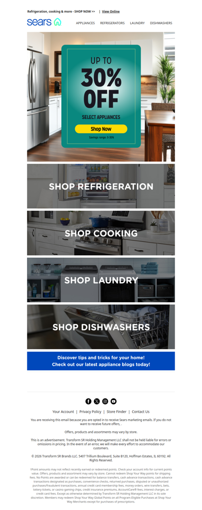 Revamp your kitchen! 🏡✨ Discover amazing deals of up to 30% on home appliances