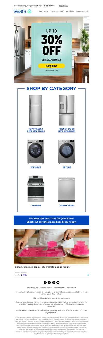 Appliance deals are calling! 📞✨ Time to upgrade and save up to 30%!