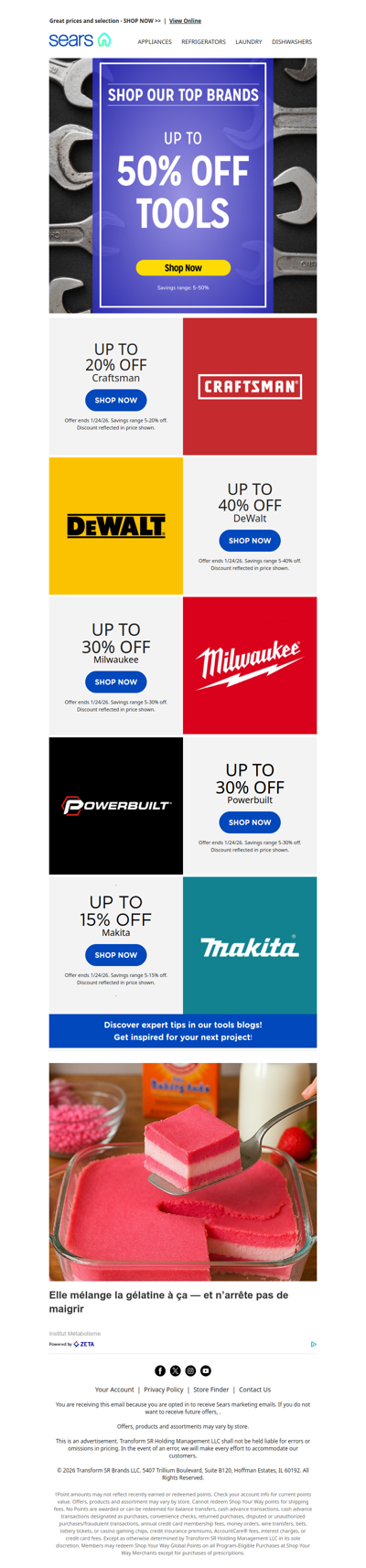 ⚡️  Hurry! Tools Day is here! Shop top brands up to 50% off 🛠️