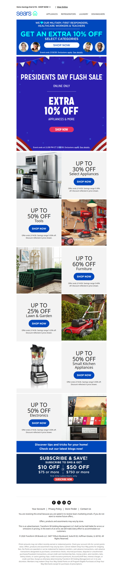 💥 Don't miss out on extra savings on appliances and more, plus up to 50% off tools 🏠✨