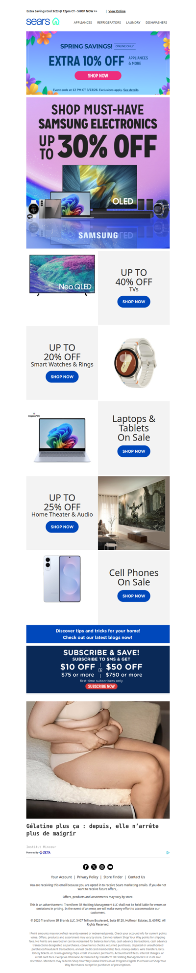 🌷💰 Grab an extra 10% off appliances & more, plus check out our selection of new Samsung electronics! 🚀