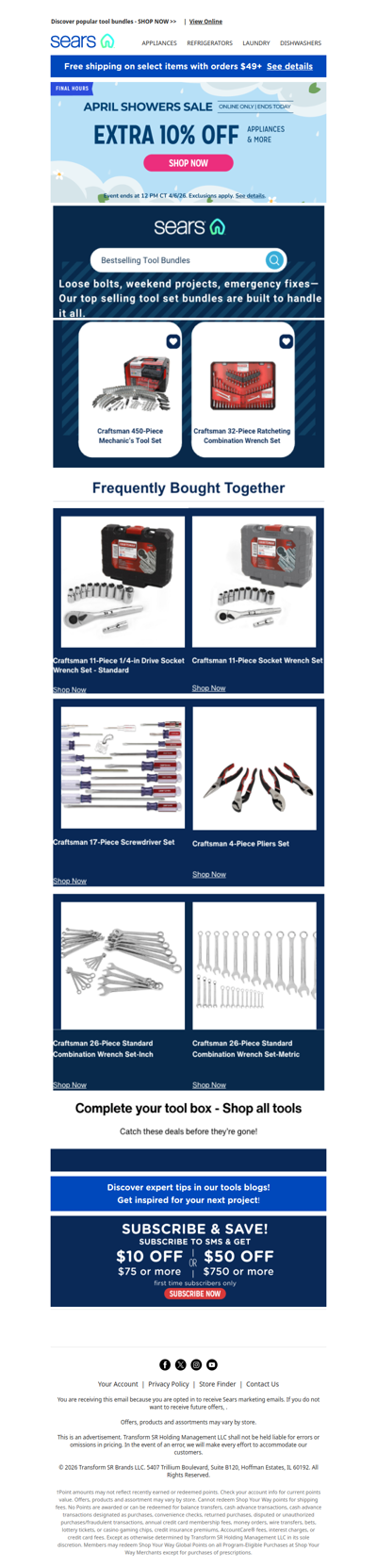 Bestselling tools bundles await at up to 50% off, plus last chance for extra 10% off