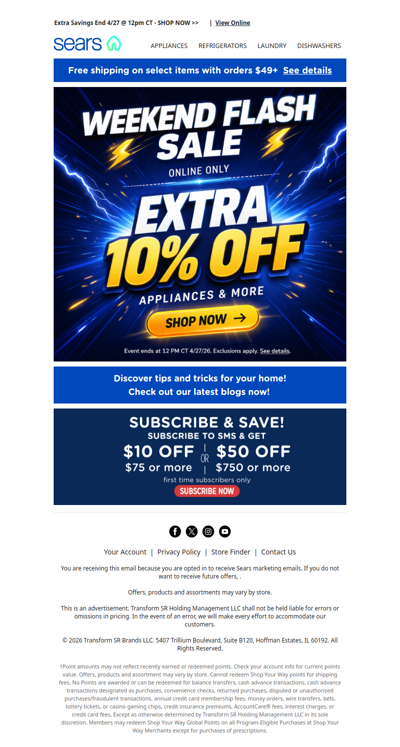 ⚡ Weekend Flash Sale Alert! ⚡ Time to treat your home and save an extra 10%! 🏠💥