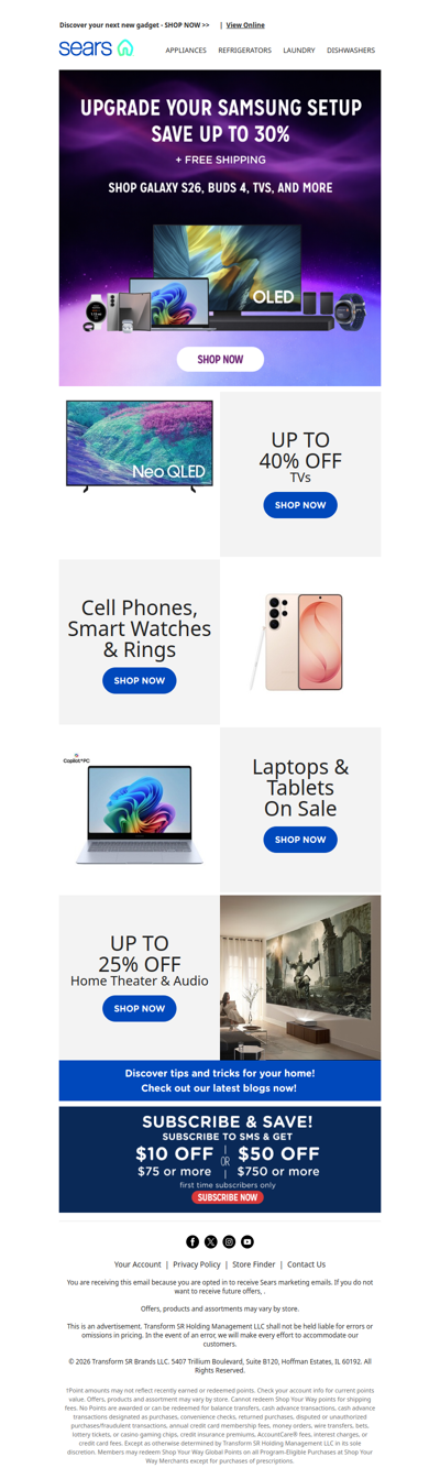 Samsung gadgets that rock at up to 30% off, plus free shipping! 📱💥