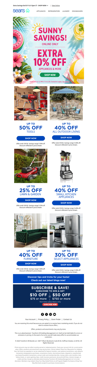 ☀️ Hurry! Only 48 hours left for extra 10% savings on appliances & more! ⏰
