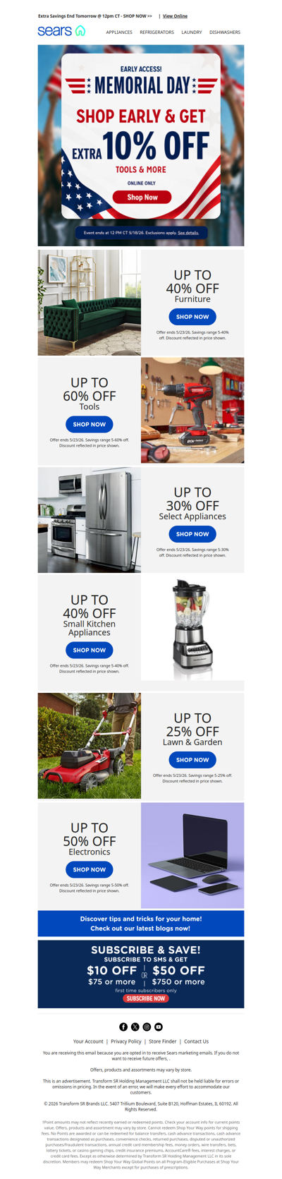 Early access extra savings continue! Hurry, ends tomorrow @ 12pm CT!