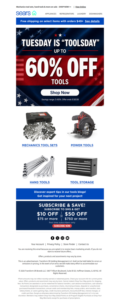 🔧 Happy ToolsDay! Gear up with up to 60% off on tools! 🛠️ Limited time, don't miss out! 🕒