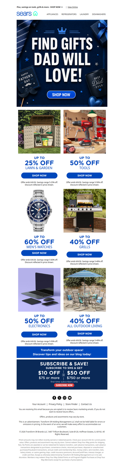 🎁 Dazzle Dad with gifts he’ll love! ⌚️ Up to 60% off men’s watches & more!