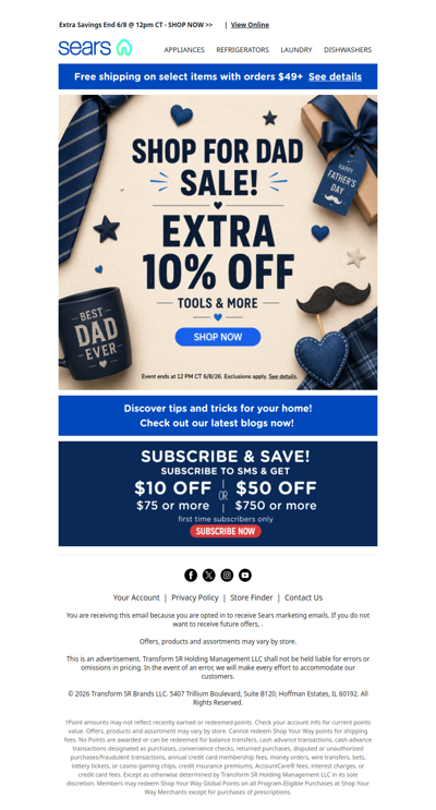 Shop for Dad Sale! 🛠️ Get the best tools & gifts before they're gone and save an extra 10%!