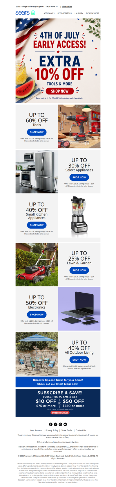 🎆 Celebrate early with an extra 10% savings! 🎇 Plus, get ready for up to 50% off electronics! 🔧✨