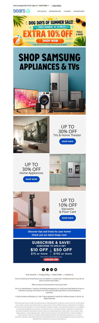 Still time to unleash extra 10% savings! 🛠️ Plus, up to 30% off Samsung products you’ll love