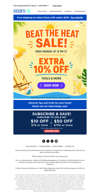 🔥 Beat the Heat Sale! Extra savings so cool, you'll forget it's hot! 😎 72 hours left to save!