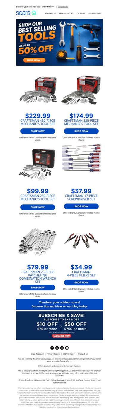 Get your tool game on! 🛠️ Our best sellers are calling your name at up to 50% off! 🎉