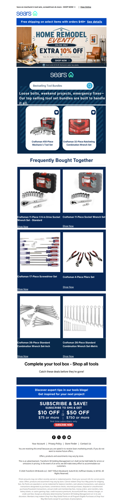 Discover our bestselling tool bundles and save up to 50%, plus an extra 10% off