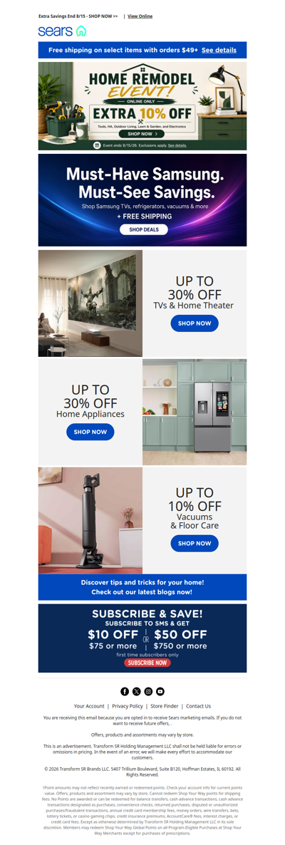 Grab your Samsung favorites and save up to 30%! 📱✨ Plus, don't miss out on an extra 10% off!