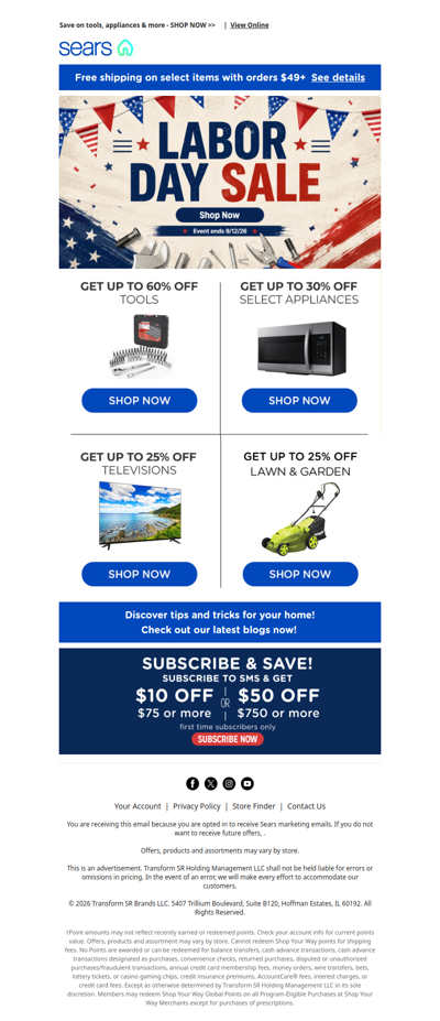 Labor Day savings start now: save up to 60% on tools & more inside