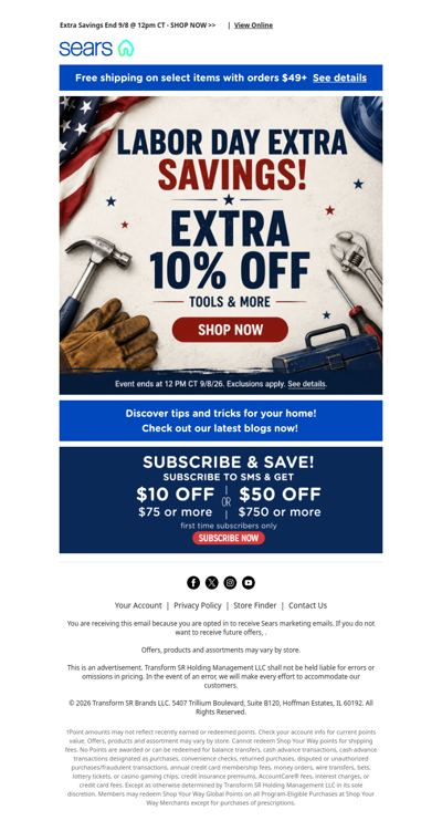 🎉 Our Labor Day Preview is here with extra 10% off on tools & more! Don't miss out! 🛒