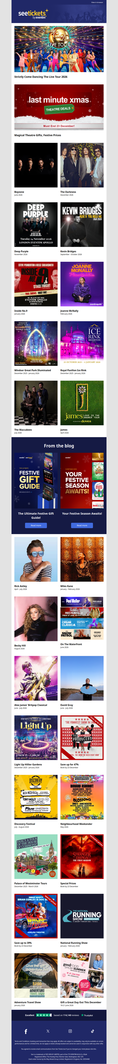 Strictly Come Dancing, Boyzone, James & More!