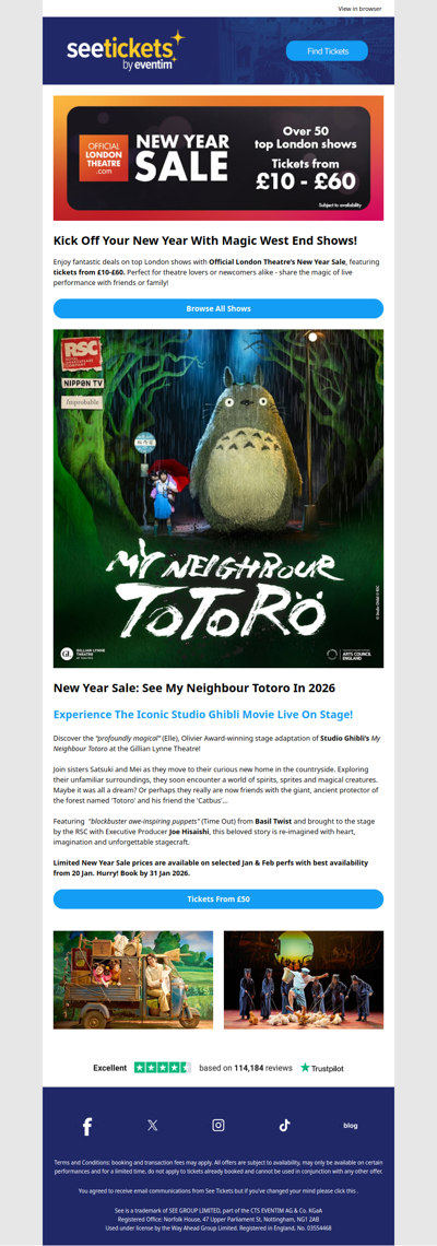 New Year Sale 🎉 Start 2026 with My Neighbour Totoro