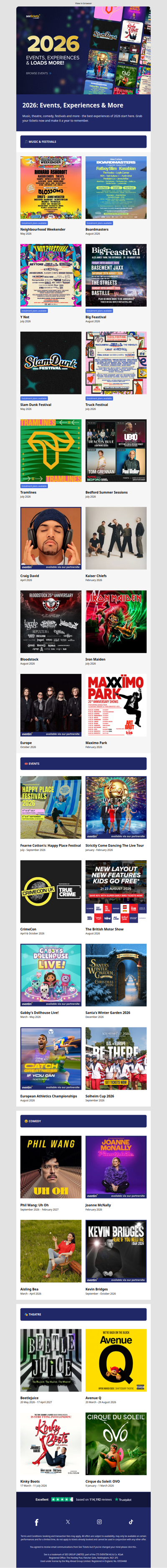 Discover Unmissable Experiences in 2026!