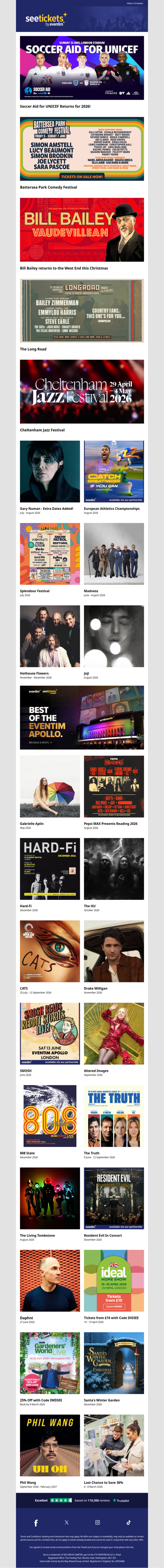 Soccer Aid for UNICEF, Battersea Park Comedy Festival, Madness