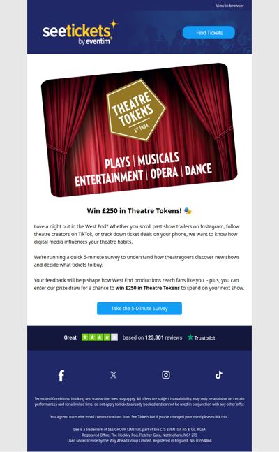 Win £250 in Theatre Tokens: Tell us how you discover West End shows!