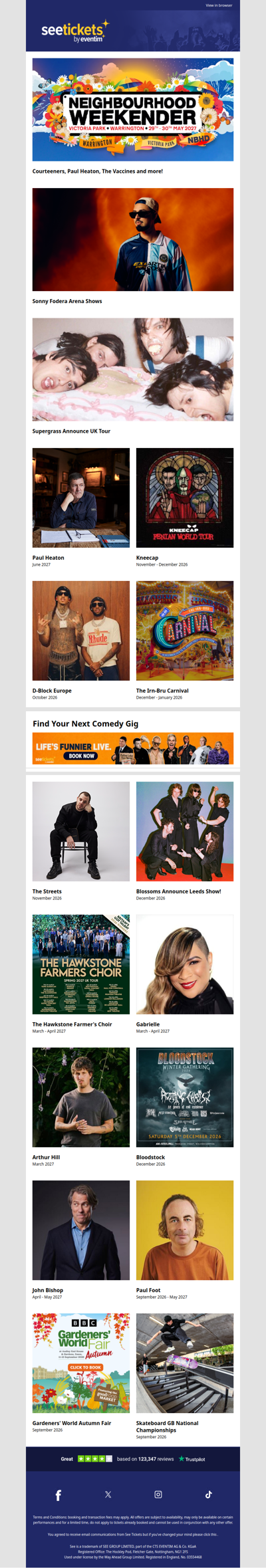 Neighbourhood Weekender, Sonny Fodera, Supergrass
