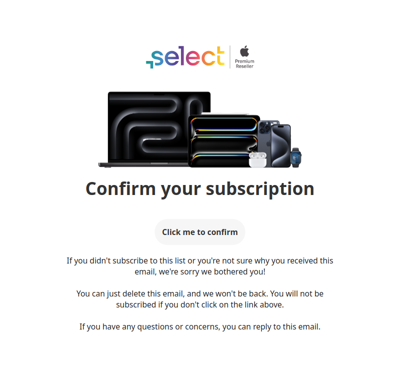 Select | Confirm Your Subscription