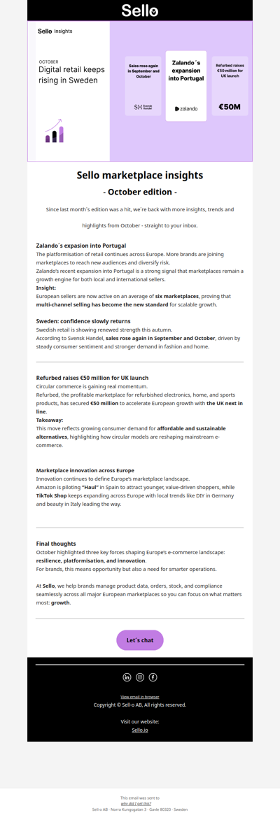 Sello marketplace insights