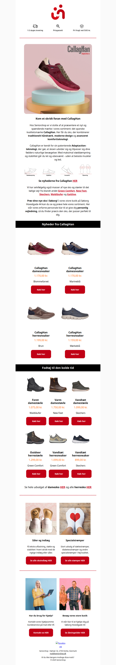 NYHED! Sko fra CallagHan - komfort i bevægelse