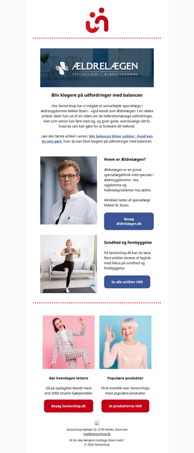 Gode råd fra Ældrelægen - Ny artikel