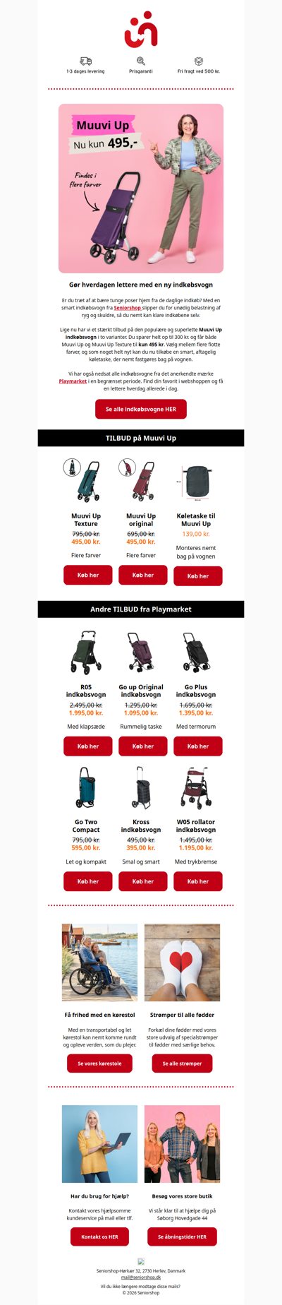 Spar op til 500 kr. på en indkøbsvogn