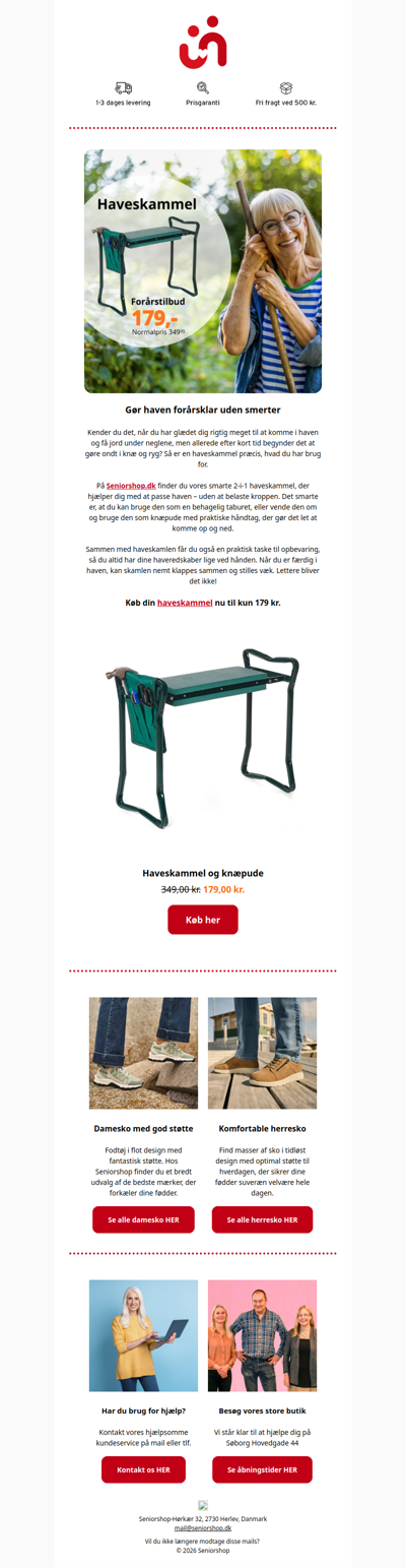 🌿Haveskammel til kun 179,-