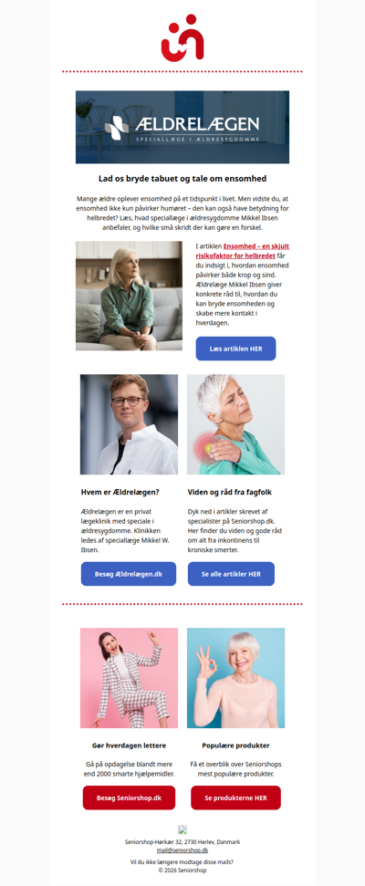 Gode råd fra Ældrelægen - Ny artikel