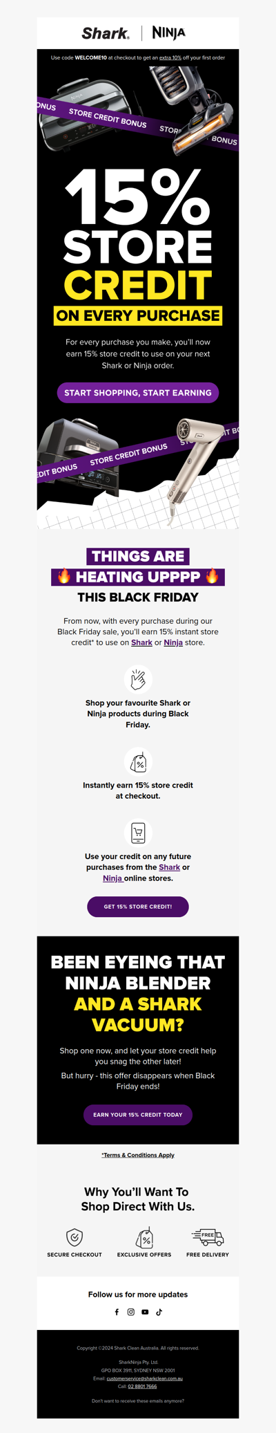 15% store credit is here!