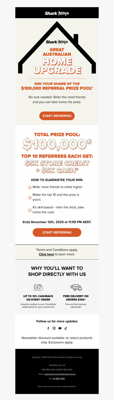 🏆 Win your share of $100,000 by referring friends!