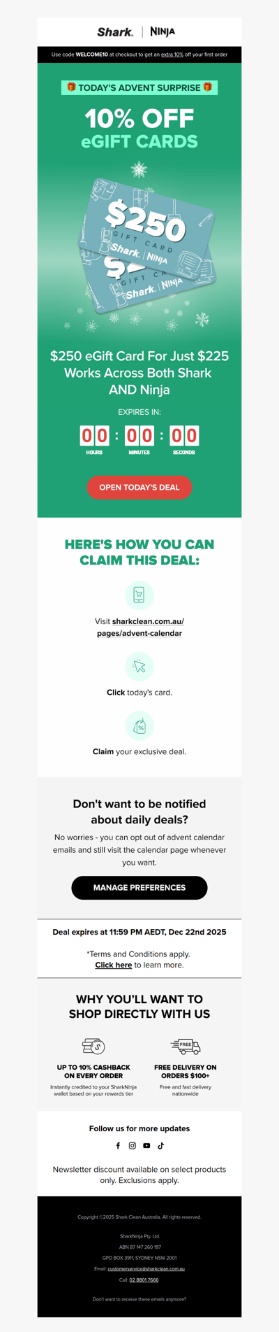 🎁 10% off eGift Cards